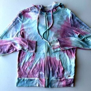 PINK Victoria’s Secret Lightweight Full-zip Tie Dye Jacket | Size XS